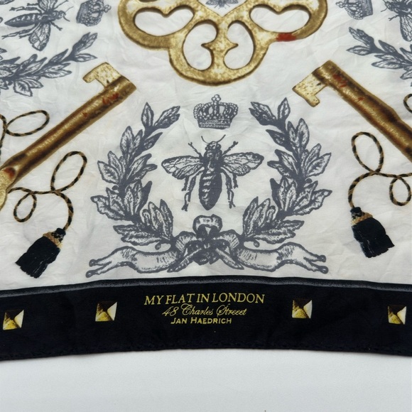 My Flat In London, 100% Silk Scarf - Picture 2 of 6